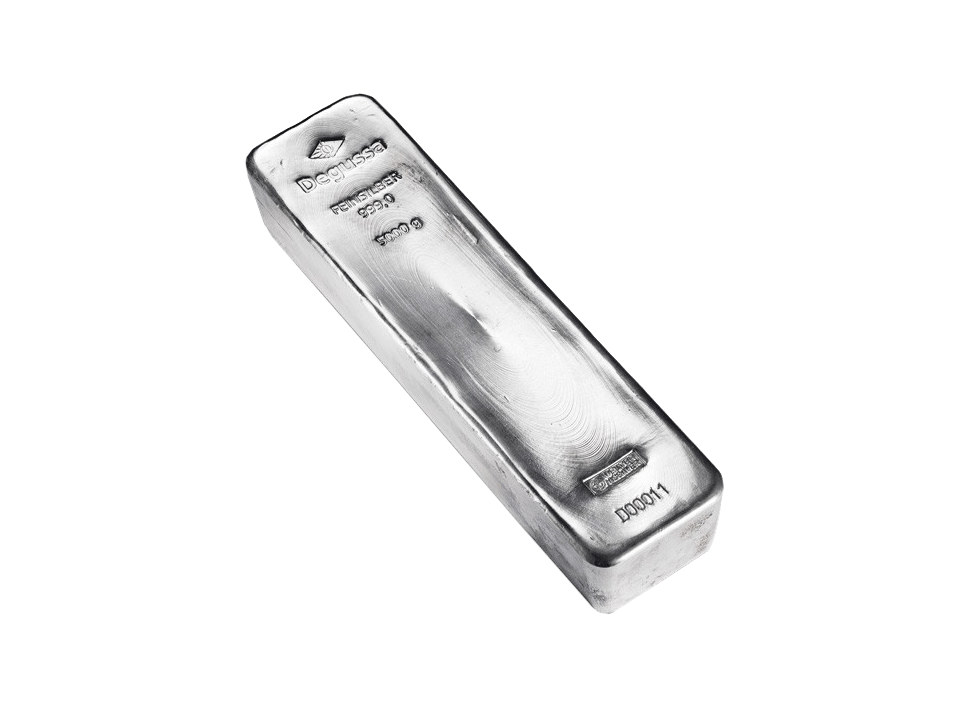  BitDials | Buy original Degussa Silver Bar (casted) 5000 g with Bitcoins!