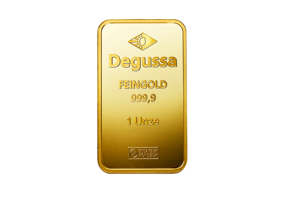  BitDials | Buy original Degussa Gold Bar (minted) 1 oz with Bitcoins!