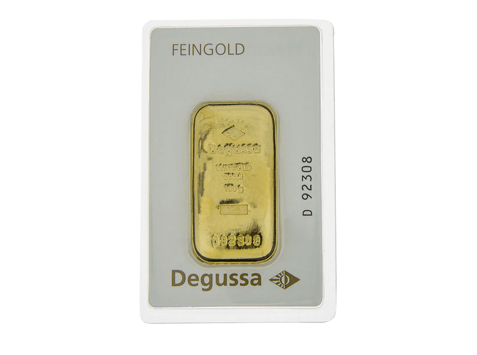  BitDials | Buy original Degussa Gold Bar (casted) 100 g with Bitcoins!