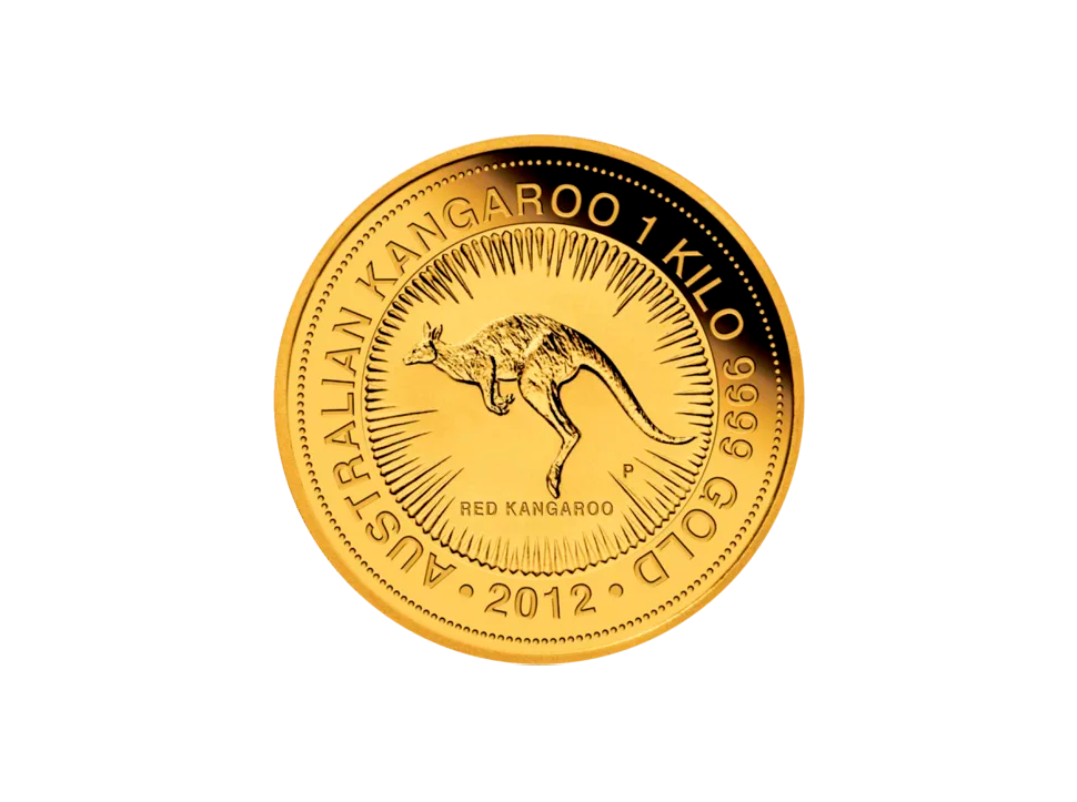 Buy original gold coins 1 kg Gold Australia Kangaroo various vintages with Bitcoin!