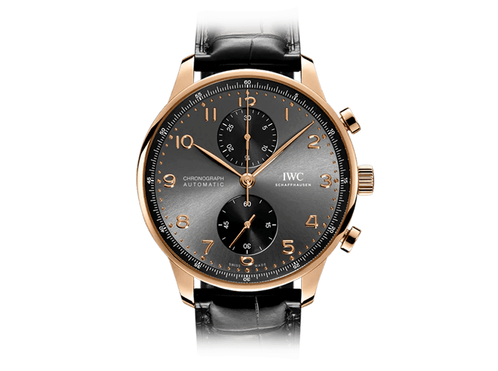 Buy original IWC Portuguese Chronograph IW371610 with Bitcoins!